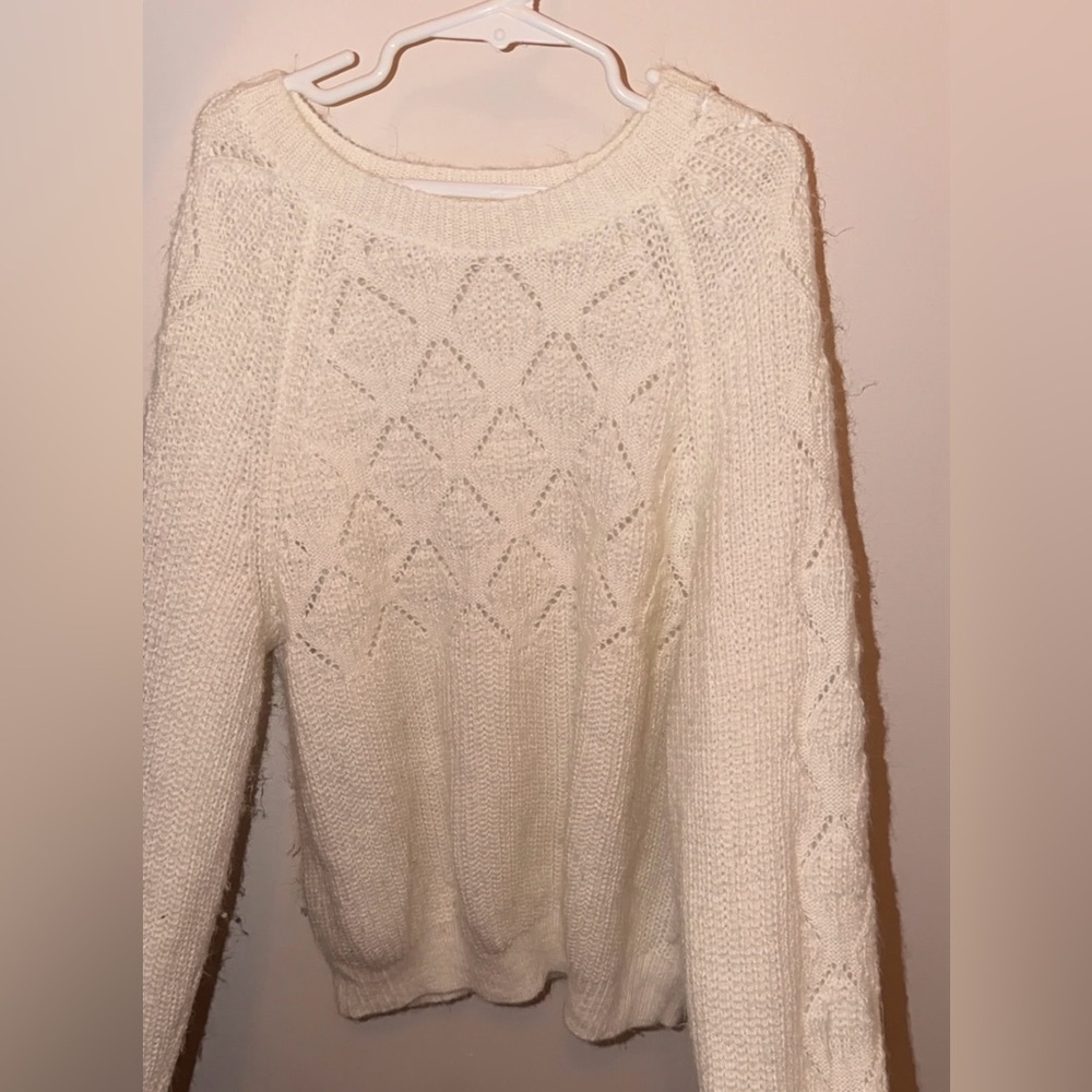 Copper Key Cream Knit Sweater